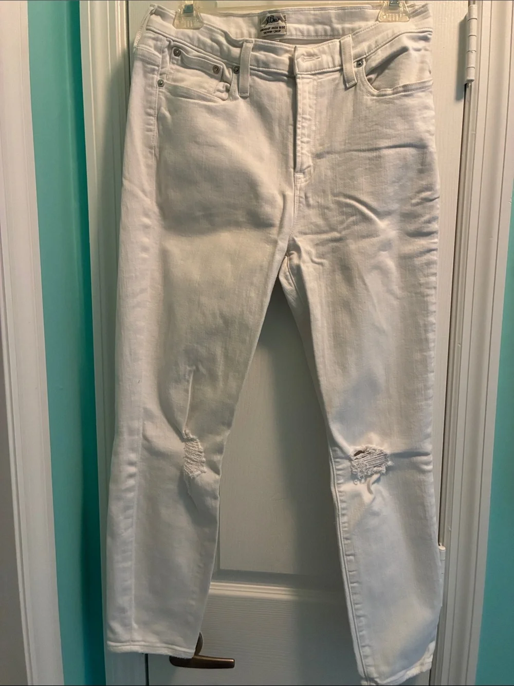 J. Crew White Slim Straight  woman’s  Jeans